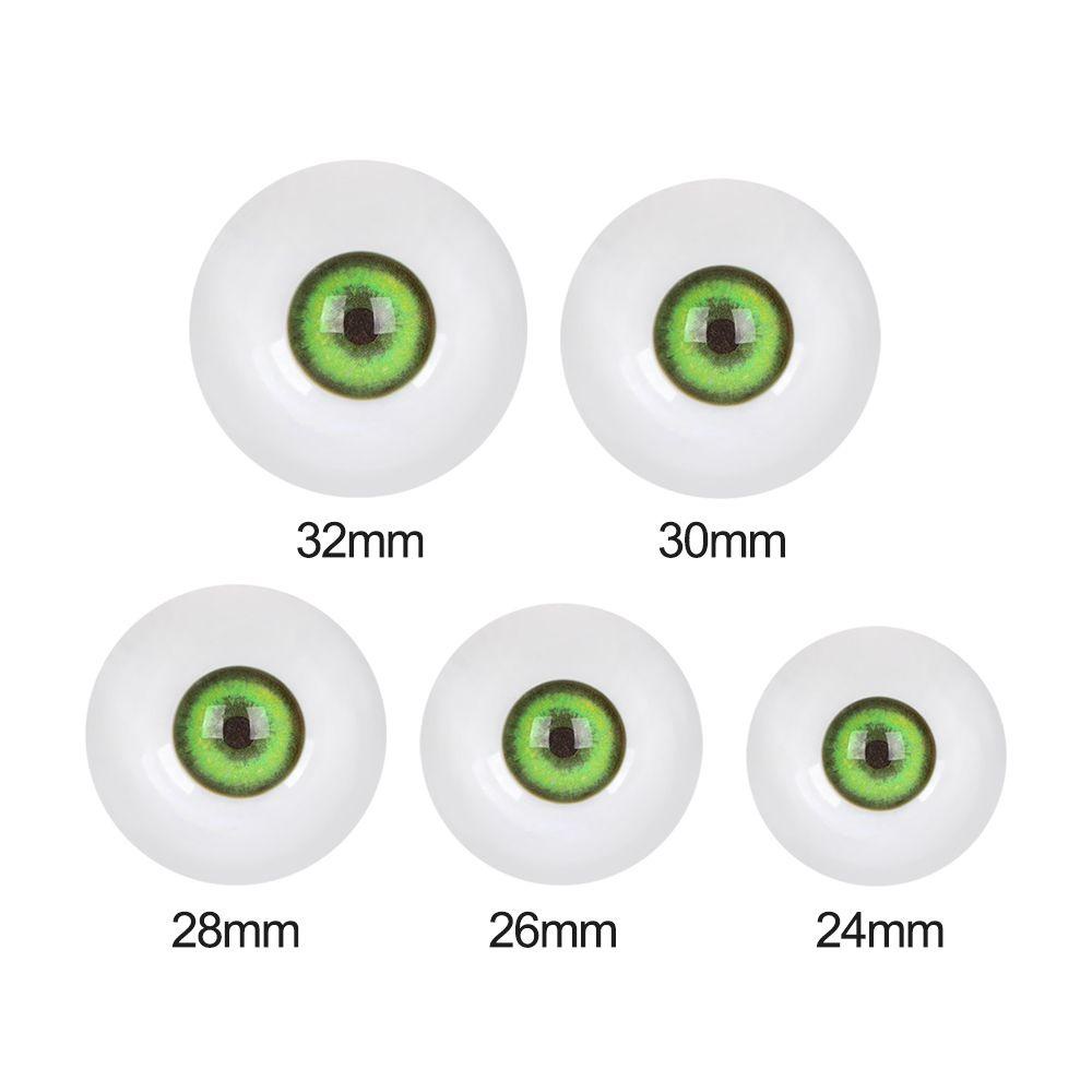 1 Cặp Mắt Kính Màu Cầu Vồng Chất Lượng Cao Cho Búp Bê BJD