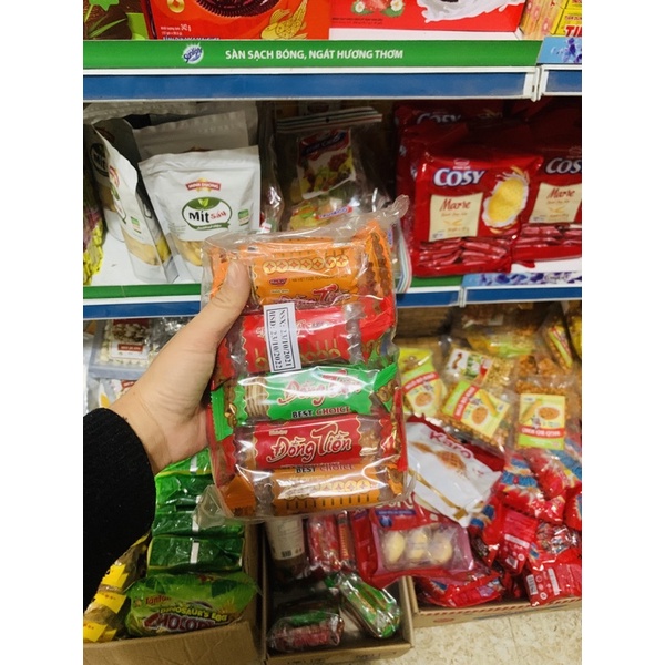 COMBO 10 GÓI BÁNH QUY ĐỒNG T ( LOẠI NGON/ HÀNG CÔNG TY)