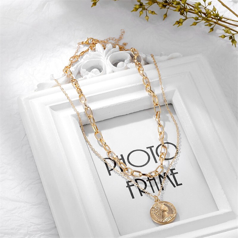 Dây Chuyền Nhiều Lớp Mặt Hình Độc Đáo Cho Nữ | BigBuy360 - bigbuy360.vn