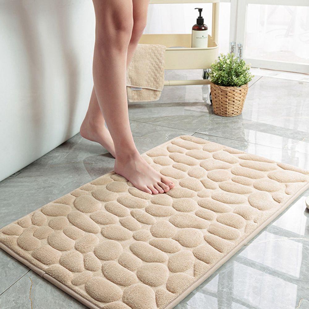 Thảm Lót Sàn Nhà Tắm / Nhà Bếp Bằng Polyester Siêu Mềm