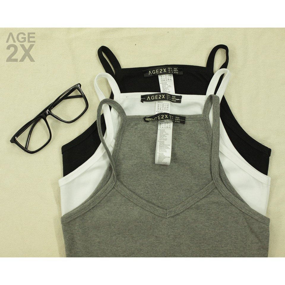 Áo croptop 2 dây AGE2X hàng VNXK chất lượng cao