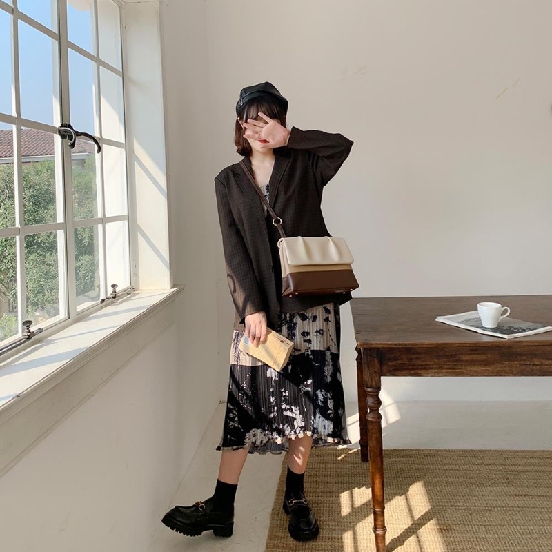 SẴN Túi Xách Nữ Da Mềm Đeo Vai Và Đeo Chéo Nữ Vintage