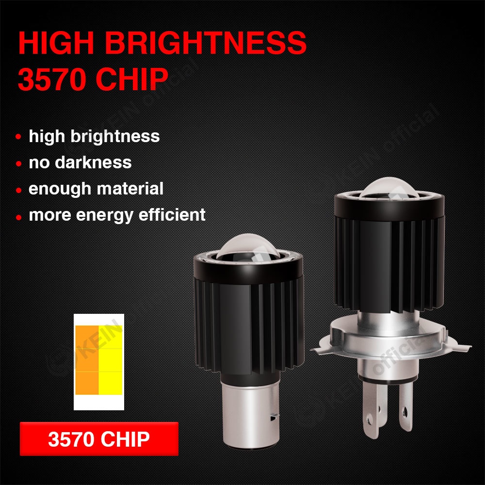 KEIN Bóng Đèn Pha H4 Led H6 BA20D HS1 2022 Cho Xe Máy
