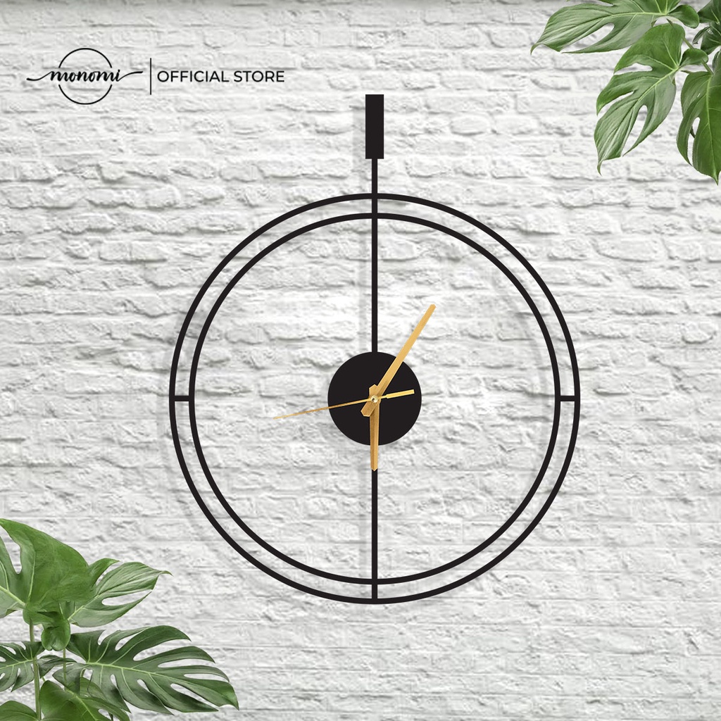 Đồng Hồ Treo Tường Minimalist Với Thiết Kế Cổ Điển Và Sơn Tĩnh Điện Chống Gỉ Sắt THE MONOMI - C016
