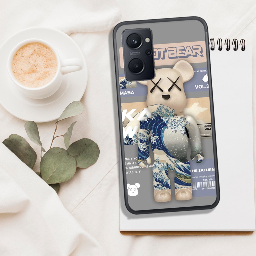 ỐP LƯNG OPPO RENO 7 - RENO 7Z , IN HÌNH GẤU BEAR BRICK DỄ THƯƠNG, BAO ĐẸP.