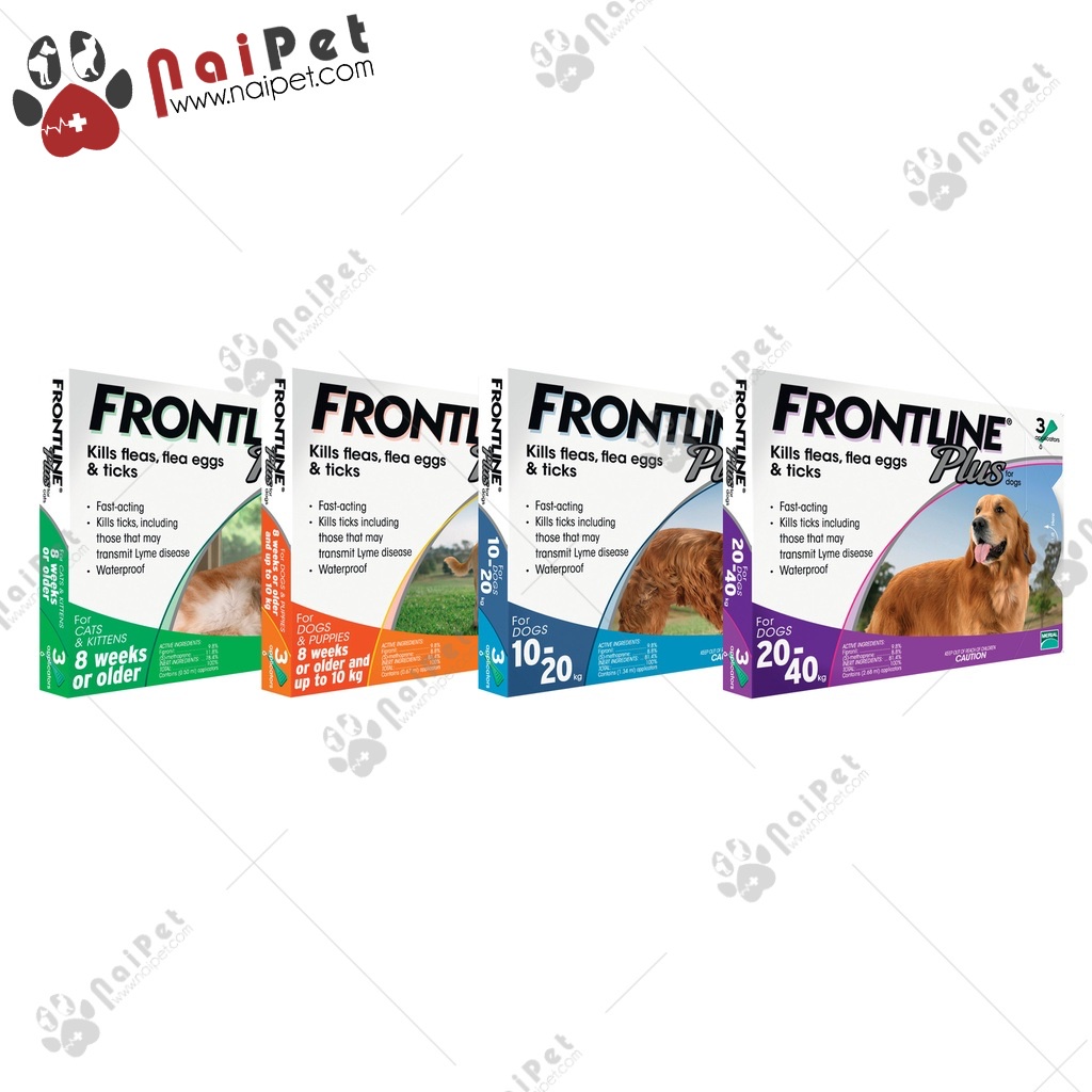 Frontline Plus Nhỏ Gáy Ve Rận Bọ Chét Cho Chó Mèo