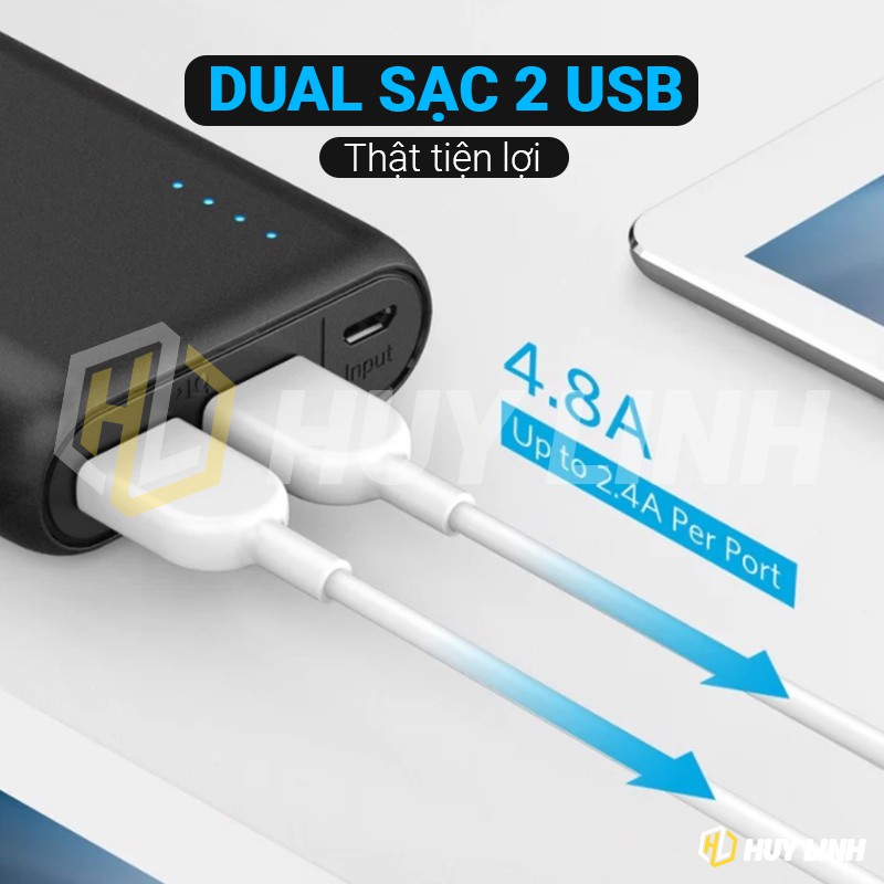 Pin dự phòng Anker PowerCore 20100 Mah - A1271 dung lượng lớn nhỏ gọn