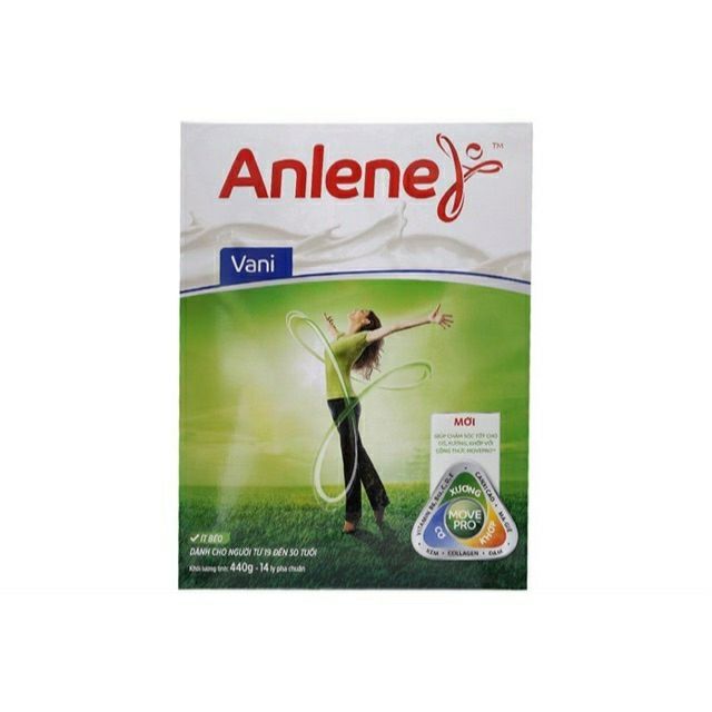 Sữa bột Anlene hộp giấy 440g ( dành cho người từ 19 đến 45 tuổi)