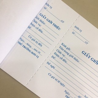 Hóa đơn bán lẻ, phiếu thu, phiếu chi, giấy giới thiệu