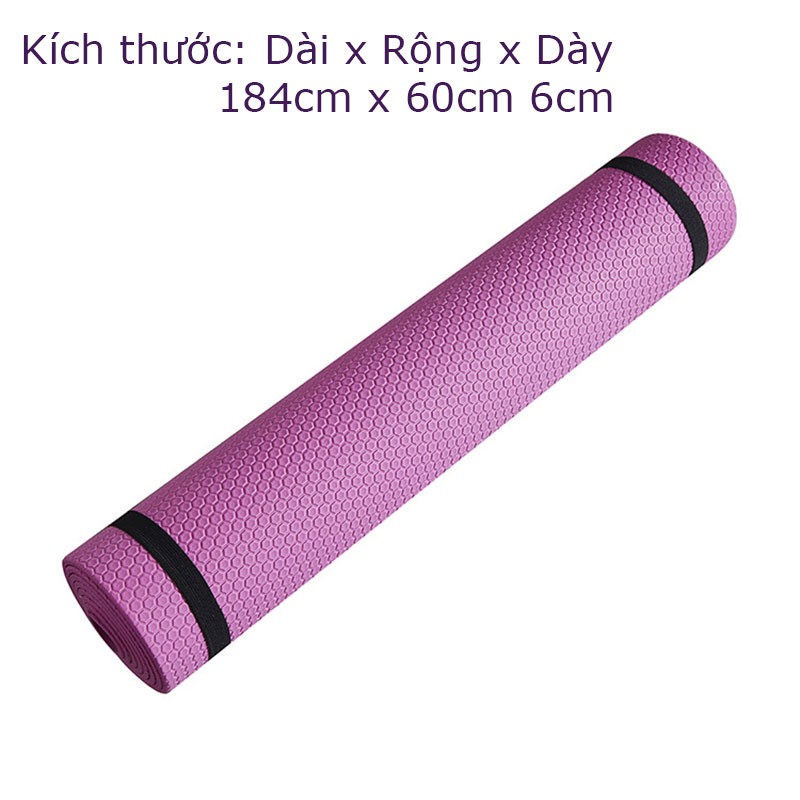 Thảm Tập Yoga,Thảm Tập Gym Êm Ái Chống Trượt 1 lớp cao cấp TT8005