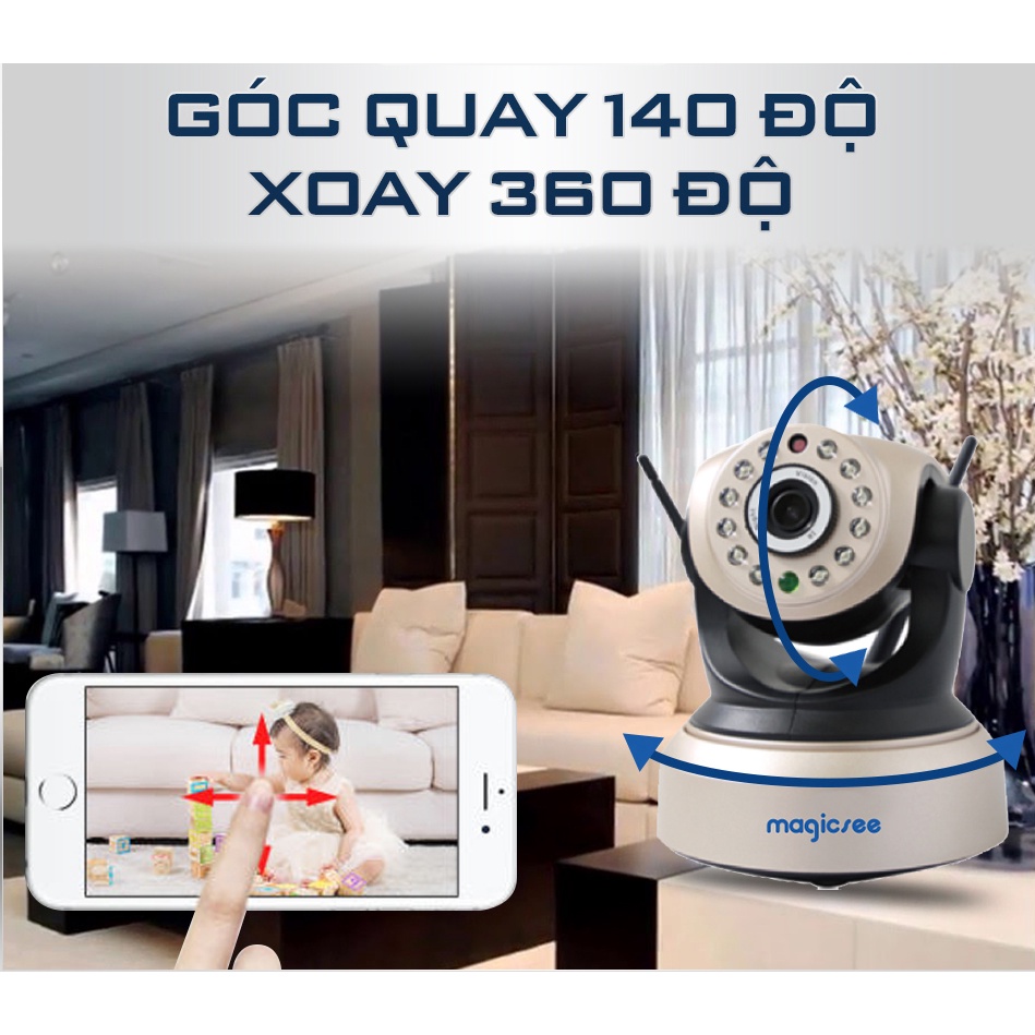 Camera IP Wifi Không dây Magicsee S8003 Plus - Full HD1080 - Camera giám sát 24/24