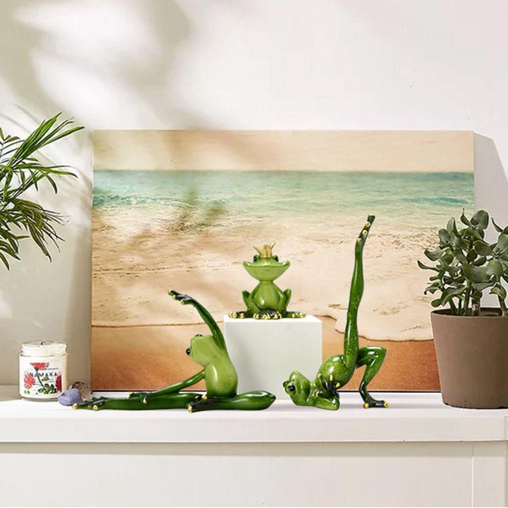 Mô Hình Chú Ếch 3D Bằng Nhựa Resin Để Bàn Trang Trí