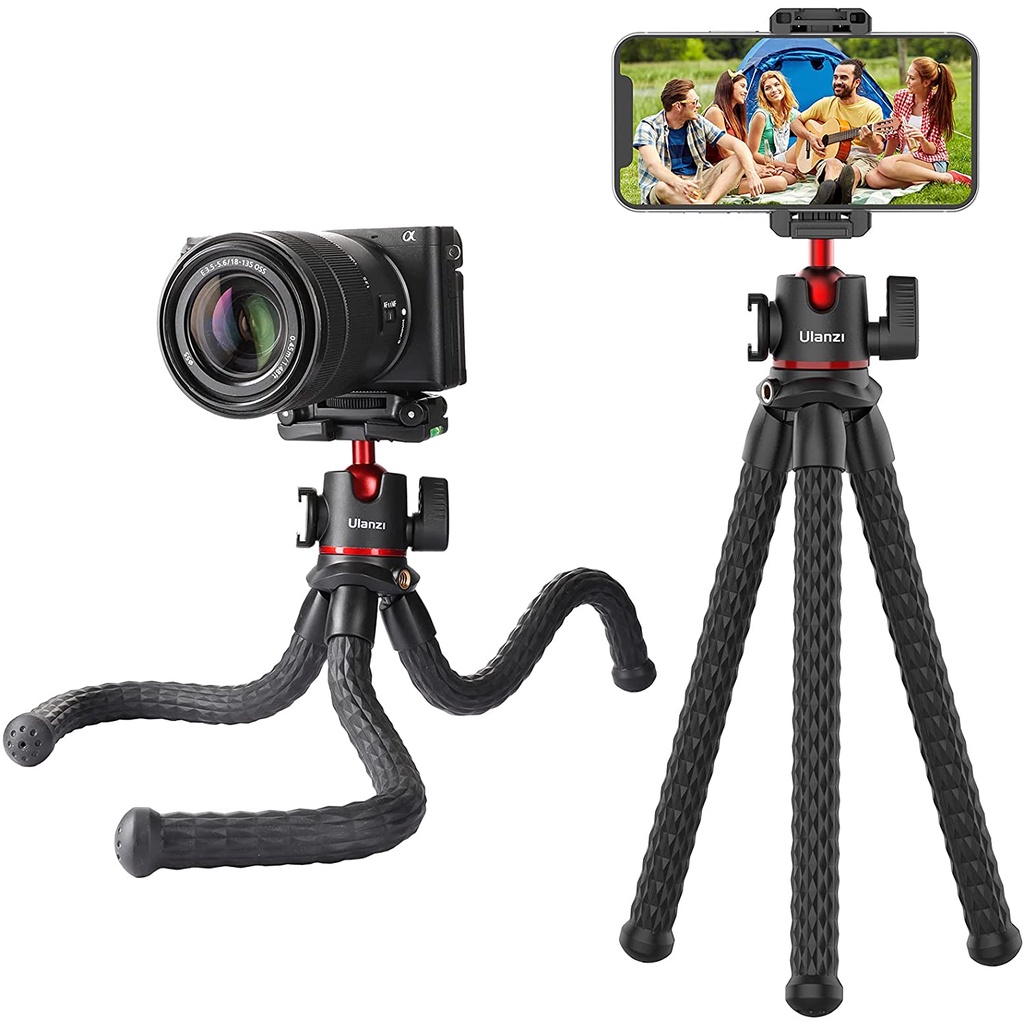 ULANZI MT-33 - HÀNG CHÍNH HÃNG - Chân Tripod bạch tuộc dành cho Máy ảnh &amp; Điện thoại, Ballhead xoay 360°