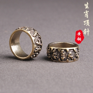 Nhẫn đeo họa tiết cung hoàng đạo bằng đồng nguyên chất thời trang