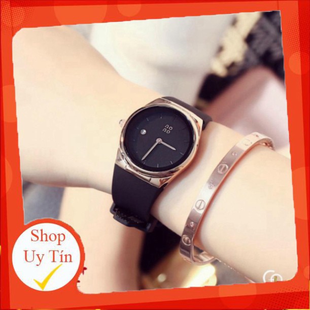 Đồng hồ nữ Guou 8160, tặng box, thẻ bảo hành 12 tháng, dây silicon