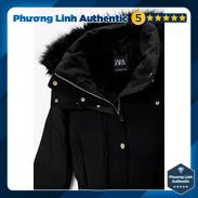 Áo Khoác lông vũ dáng dài chống nước, đai eo điều chỉnh Zara Auth New Tag có sẵn 8073/226 8073226