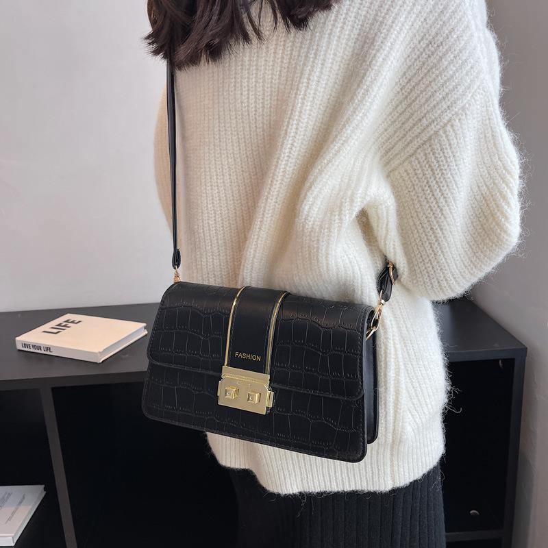 Túi Đeo JASMIN NOIR Chéo Vai Họa Tiết Da Cá Sấu Thời Trang Sành Điệu Cho Nữ