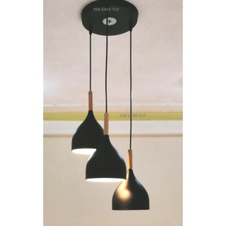 ĐÈN TREO ÁP TRẦN BÀN ĂN CHUÔI GỖ