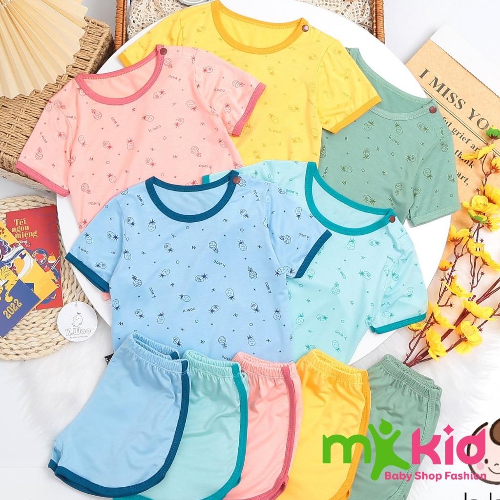 Bộ cộc tay cho bé  FREE SHIP bộ Minky Mom cộc tay Trái Cây cho bé trai bé gái chất thun lạnh cao cấp siêu mềm mát