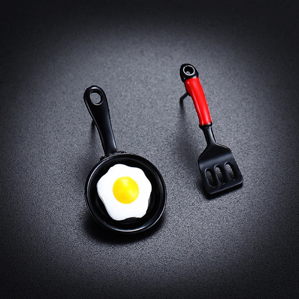 Bông Tai Hình Chảo Chiên Trứng Vui Nhộn Dành Cho Nữ