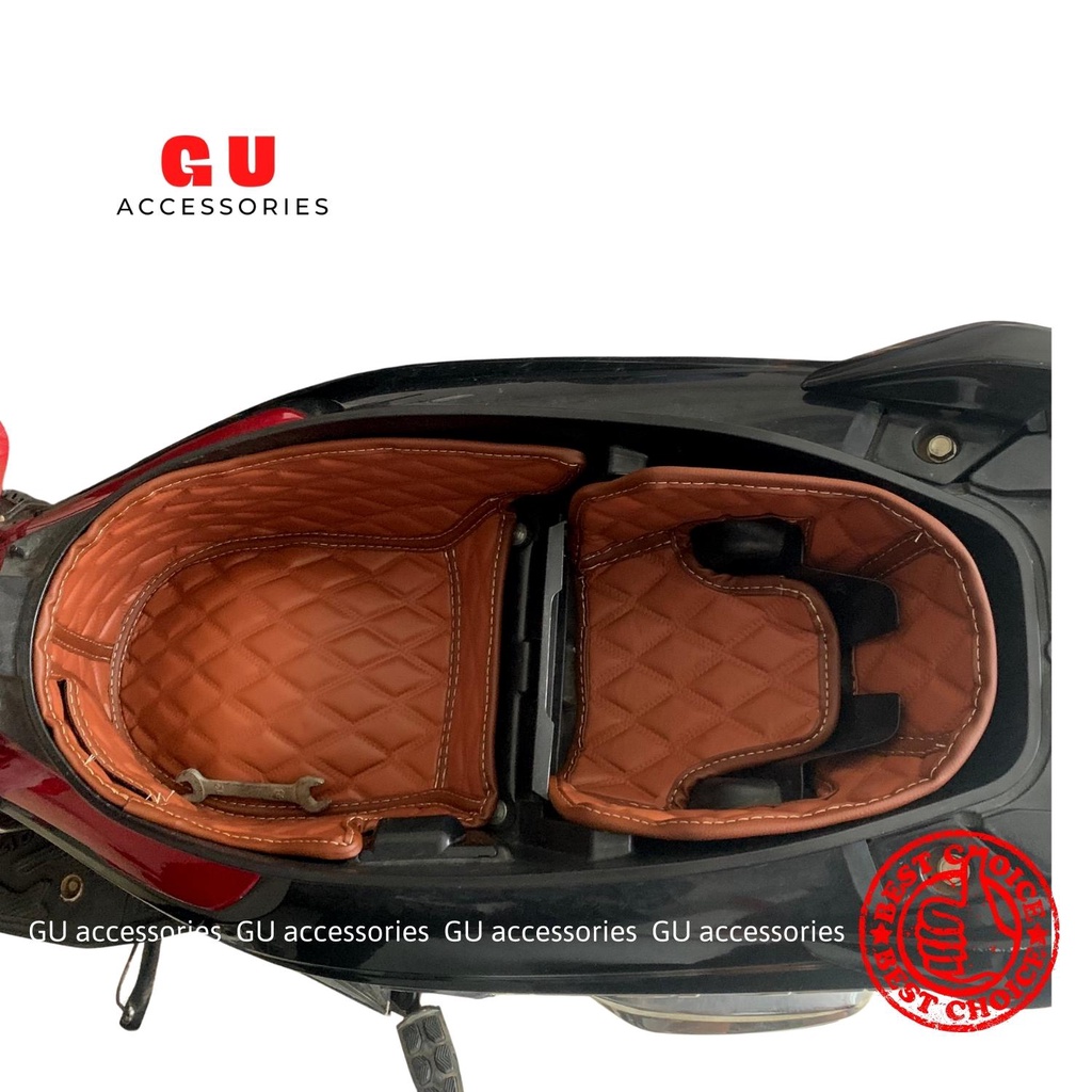 Lót cốp chống nóng xe máy HONDA AIR BLADE 2013-2023 chất liệu da cao cấp thiết kế hiện đại sang trọng có may ngăn túi GU