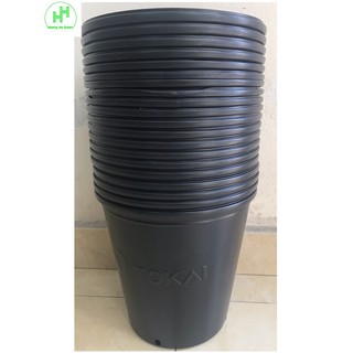 20 Chậu Nhựa Đen NHẬT BẢN TOKAI TOPOT 24.cm - Siêu Bền Đẹp!