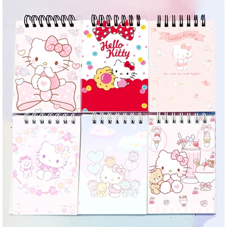 Sổ lò xo kitty mini LXD30 A7 100 trang tập kaws  note dễ thương