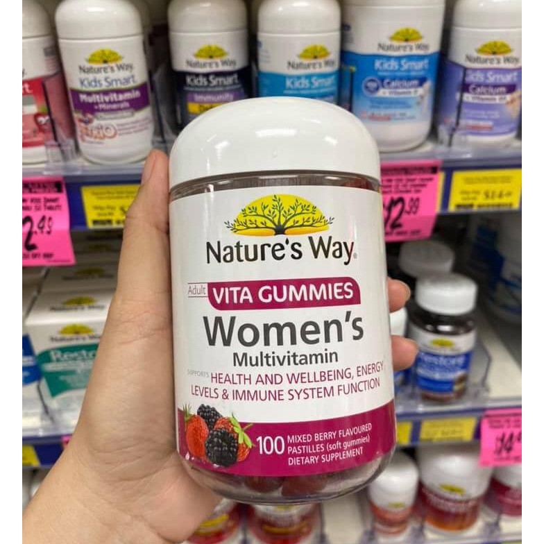 KẸO VITAMIN TỔNG HỢP CHO NỮ GIỚI - NATURE'S WAY WOMEN’S MULTI-VITAMIN 100 VIÊn