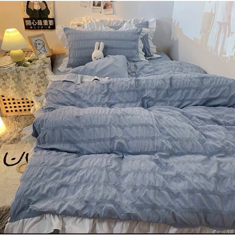 shinbedding_Set Bộ Vỏ Đũi Nhăn Mềm Mát Hàn Quốc ( Nhiều Màu Sắc) | BigBuy360 - bigbuy360.vn