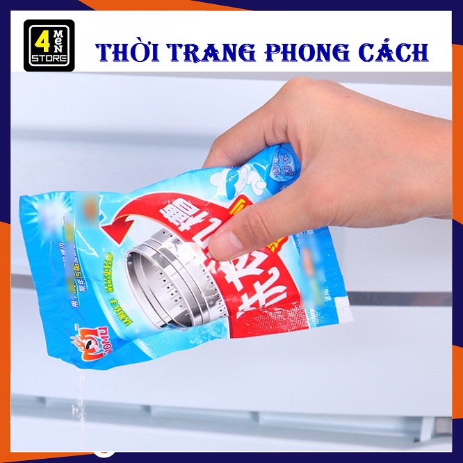Bột vệ sinh máy giặt diệt khuẩn khử mùi an toàn cho gia đình - Bột Tẩy Lồng Giặt 100gr Tiện Lợi