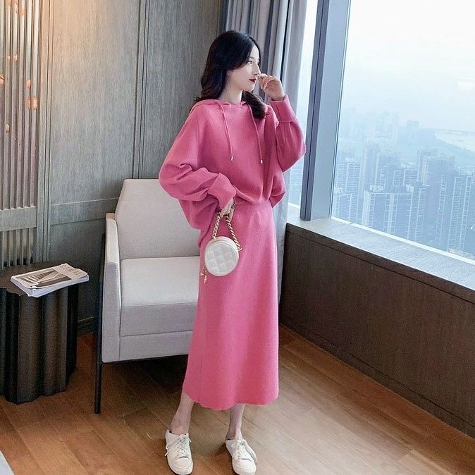 Set Áo Len Dài Tay + Chân Váy Thời Trang Dành Cho Nữ Thin section