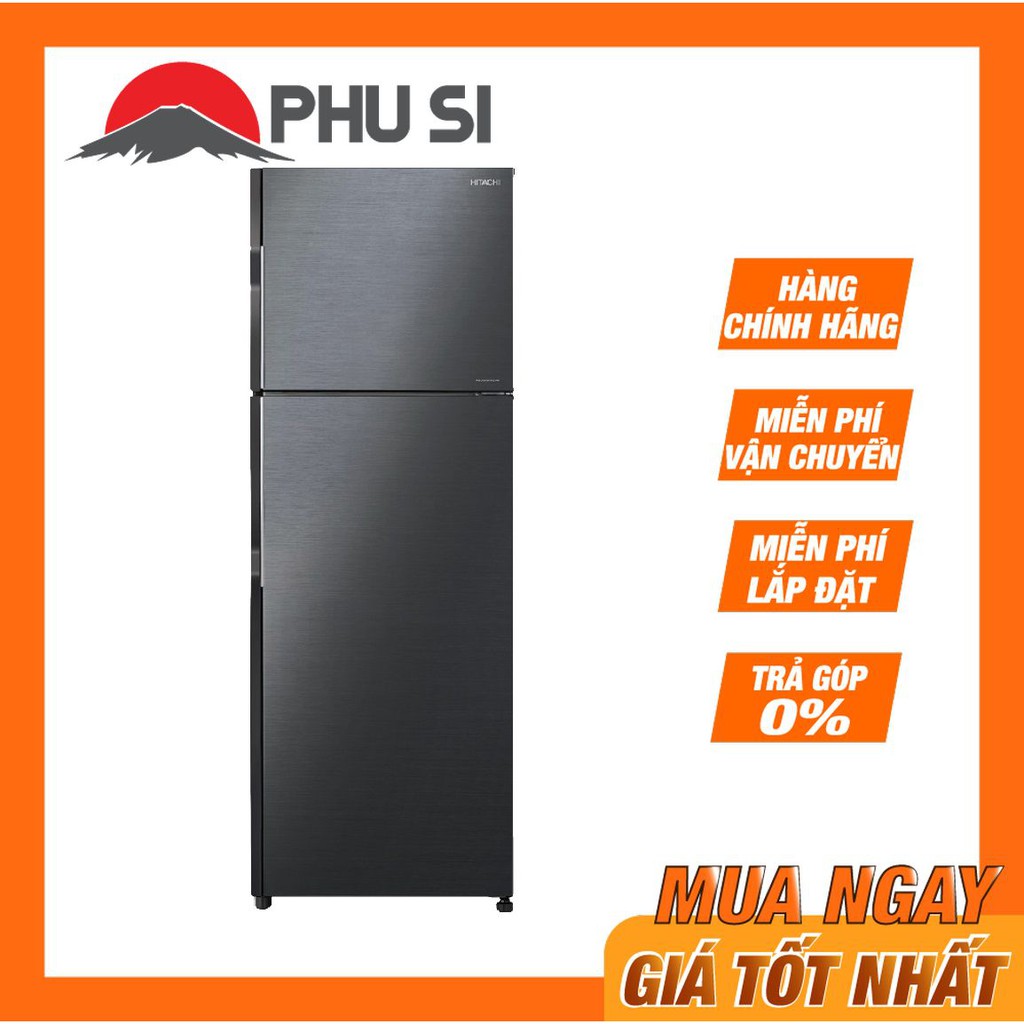 [MIỄN PHÍ VẬN CHUYỂN - LẮP ĐẶT] - R-H350PGV7-BBK - Tủ lạnh Hitachi Inverter 290 lít R-H350PGV7-BBK