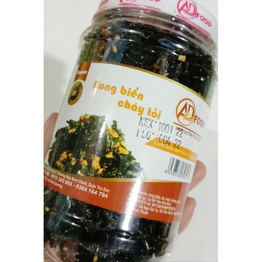 Rong biển cháy tỏi hũ 70g 2 hũ