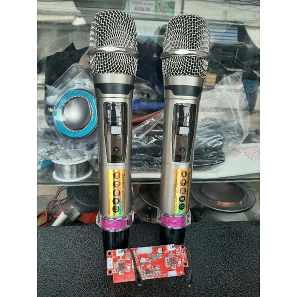 Bộ micro sử dụng cho loa kéo kèm bo set được nhiều tần số khác nhau