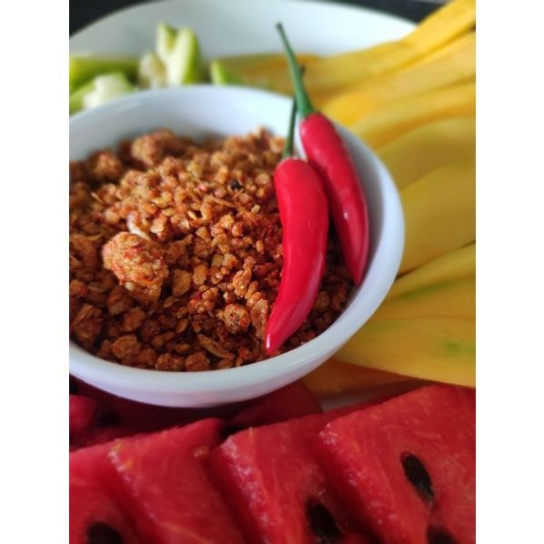 Muối tôm hạt to nhà làm,đậm vị tôm bao ngon hủ 500g