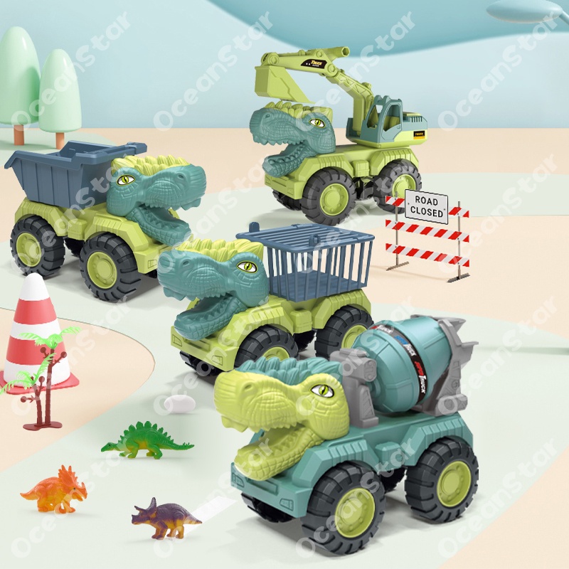 Đồ hơi xe tải xúc đất SEA SUN TOYS hình khủng long ngộ nghĩnh cho trẻ em