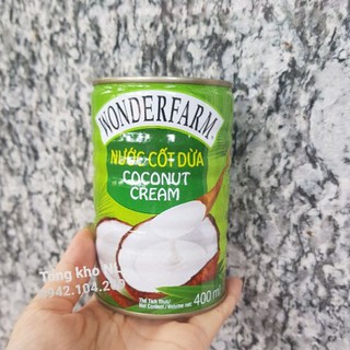 Nước Cốt Dừa Wonderfarm lon 400ml