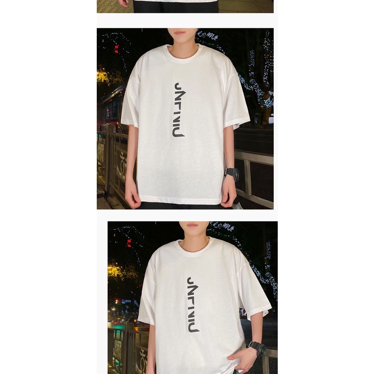 Áo thun dáng rộng tay ngắn phong cách Hàn Quốc cho nam và nữ size M-8XL