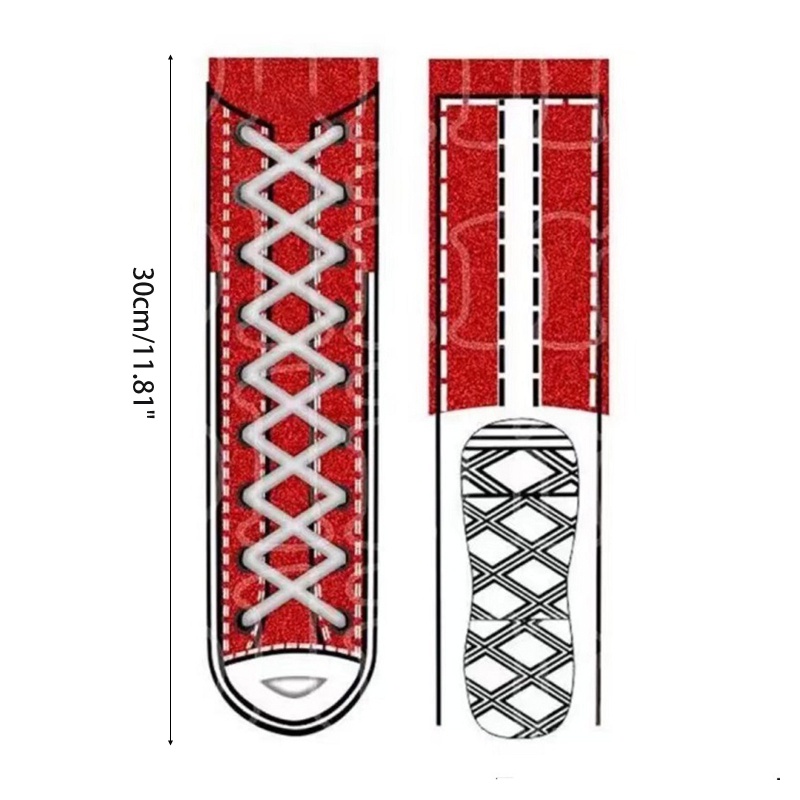Vớ Canvas Dài In Hình Đôi Giày 3D Vui Nhộn Unisex