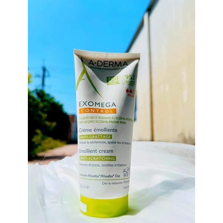 Kem dưỡng da Aderma Exomega 200ml dành cho da khô, da nhạy cảm, da kích ứng, da cơ địa, A-derma exomega control MẪU MỚI