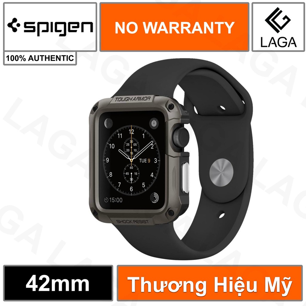 Ốp Lưng Apple Watch 42mm / 44mm Spigen Tough Armor Series 4 / 3 / 2 / 1