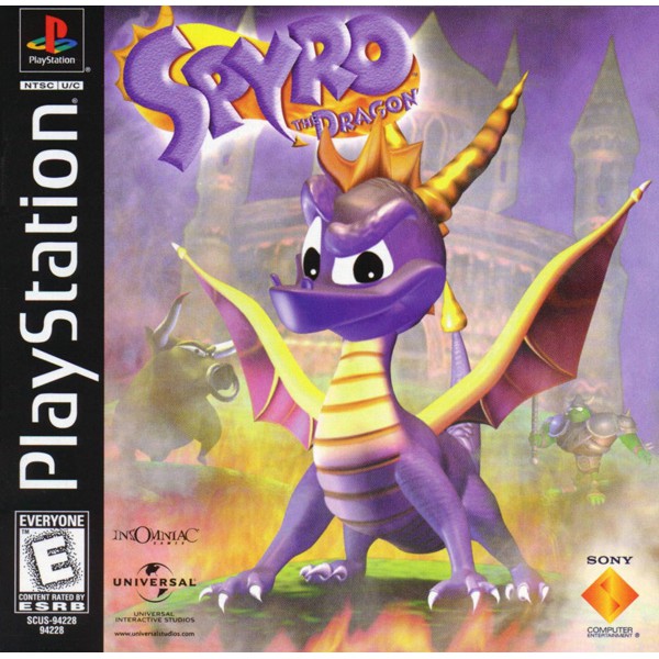 Đĩa Cd Âm Nhạc Hình Con Rồng Trong Phim Spyro The Dragon Ps1