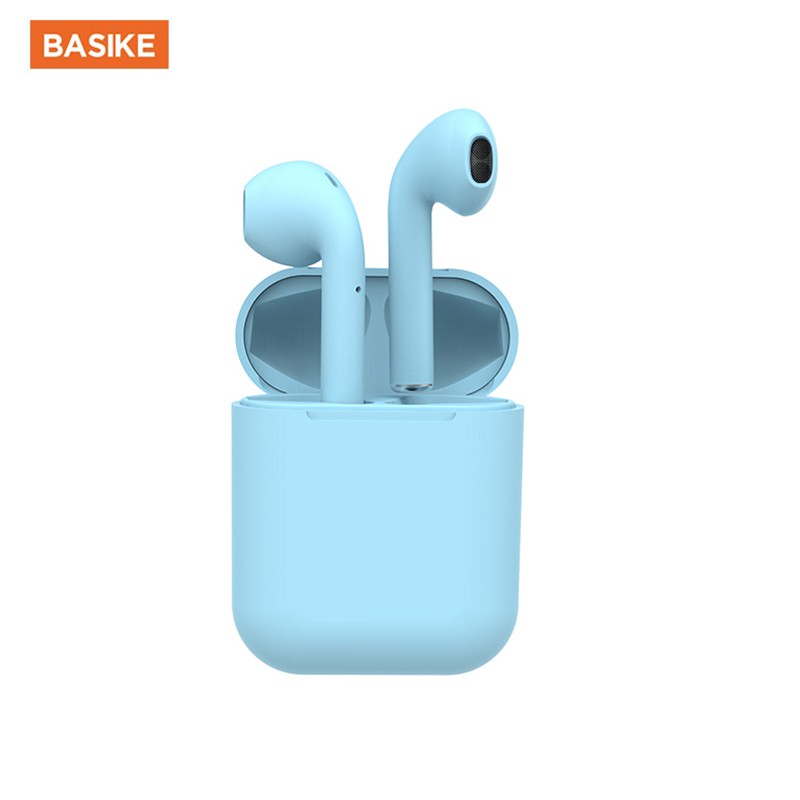 Tai Nghe Bluetooth BASIKE Màu Macaron Âm Thanh HiFi Tương Thích Với Huawei Xiaomi Samsung iPhone 6/6S/7/8/X/11/12 | BigBuy360 - bigbuy360.vn