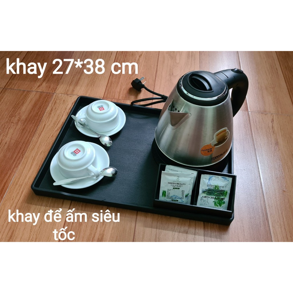 khay amenity, khay đựng bàn chải, xà bông, lược cho khách sạn