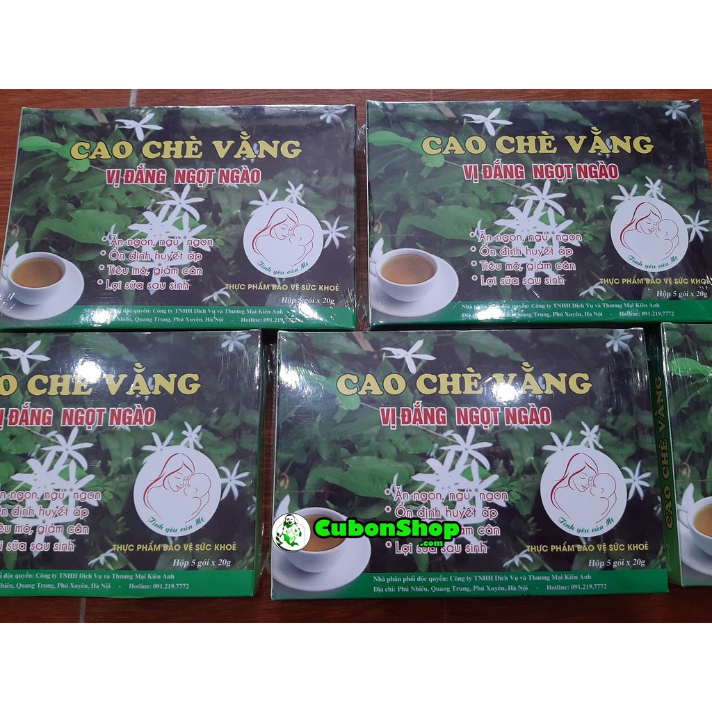 Cao chè vằng cho mẹ sau sinh