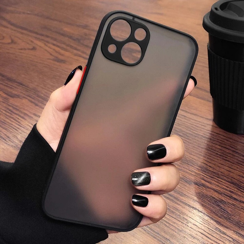 Ốp Điện Thoại Silicon Cứng Màu Nhám Chống Sốc Cho iPhone 11 Pro Max X Xs Xr 7 8 6 6s Plus SE 2020