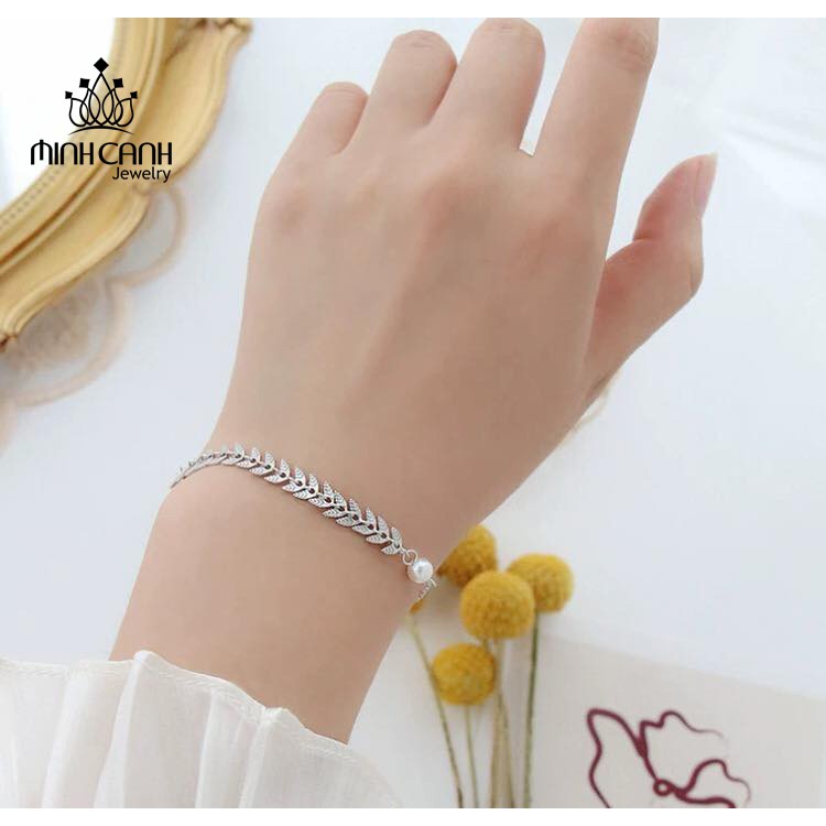 Lắc Tay Lá Liễu Bạc Ta - Minh Canh Jewelry