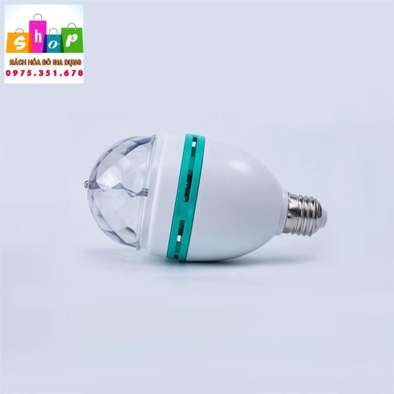 Bóng đèn xoay chiếu ánh sáng nhiều màu 3W E27 LED RGB dùng để trang trí giáng sinh / sàn nhảy / quán bar