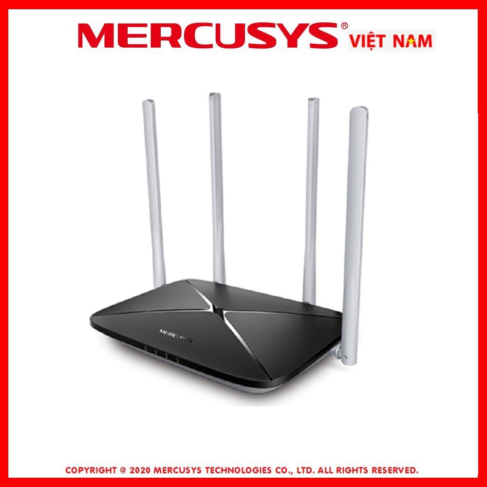 Bộ phát wifi Mercusys AC12 băng tần kép chuẩn AC1200. Chính hãng, BH 24 tháng