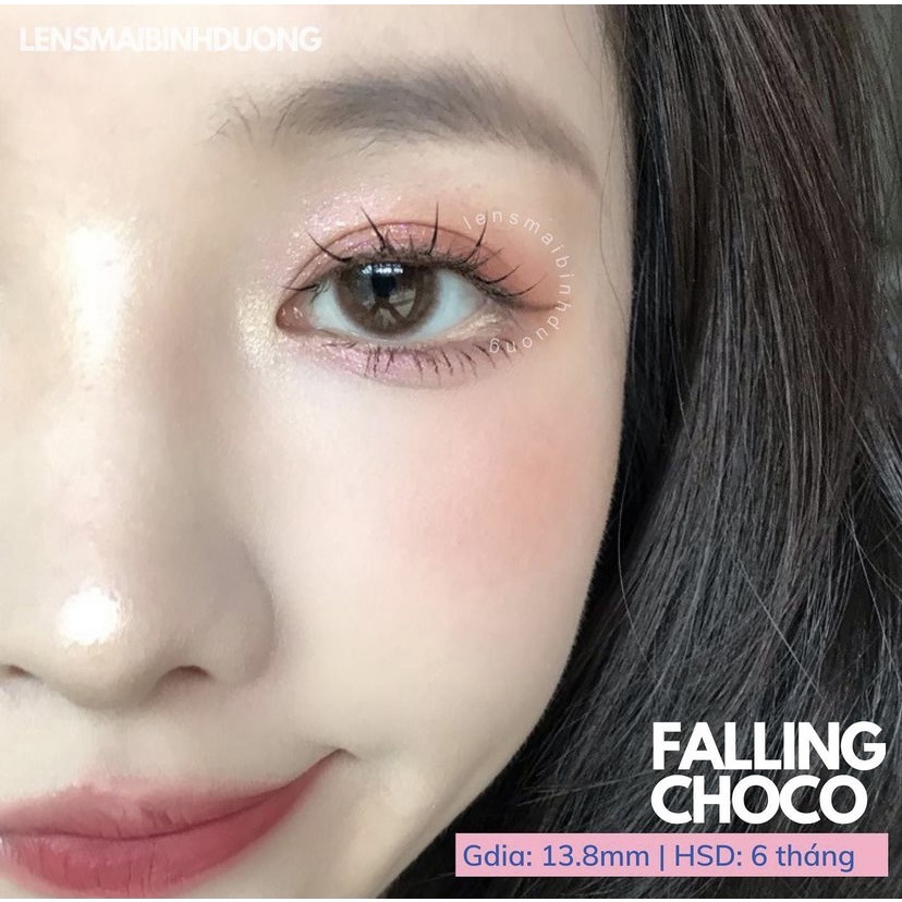 Kính áp tròng nâu siêu tự nhiên FALLING CHOCO LENSMBD